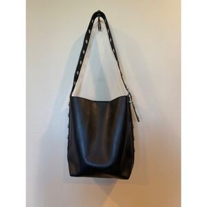 Madewell Studded Bucket Bag Silver Hardware Shoulder Bag Trendy Stylish Purse